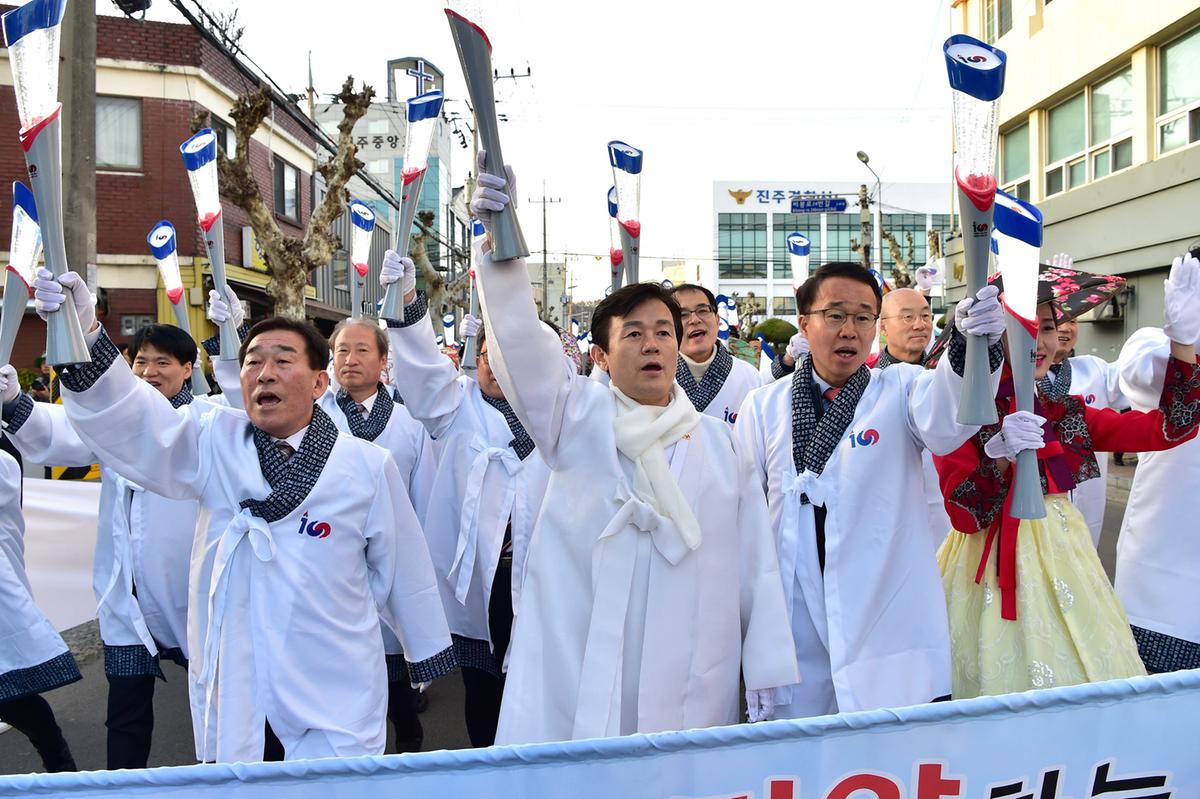 진주 걸인, 기생 독립단 만세운동 재현 행사0