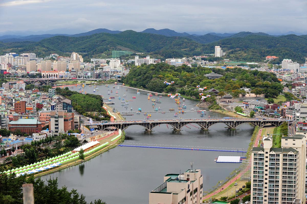 선학산에서 바라본 풍경
