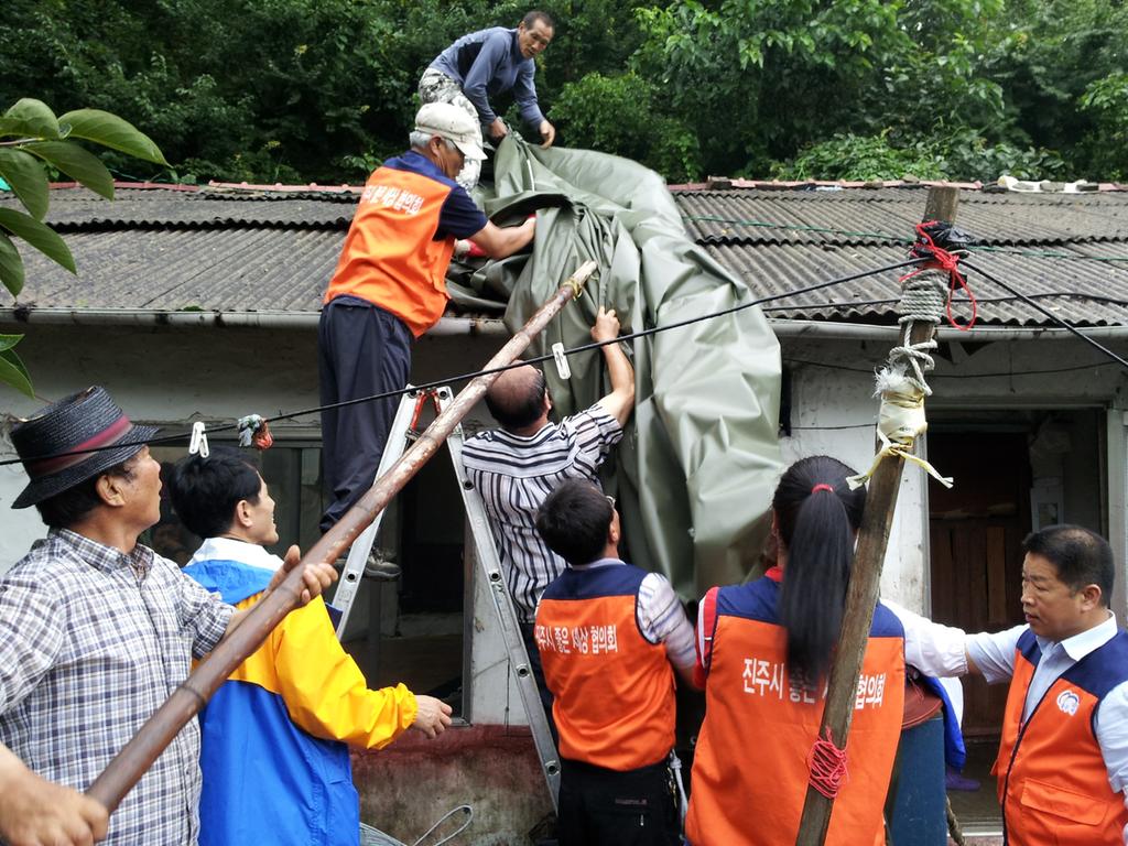 중앙동 봉사활동 광경