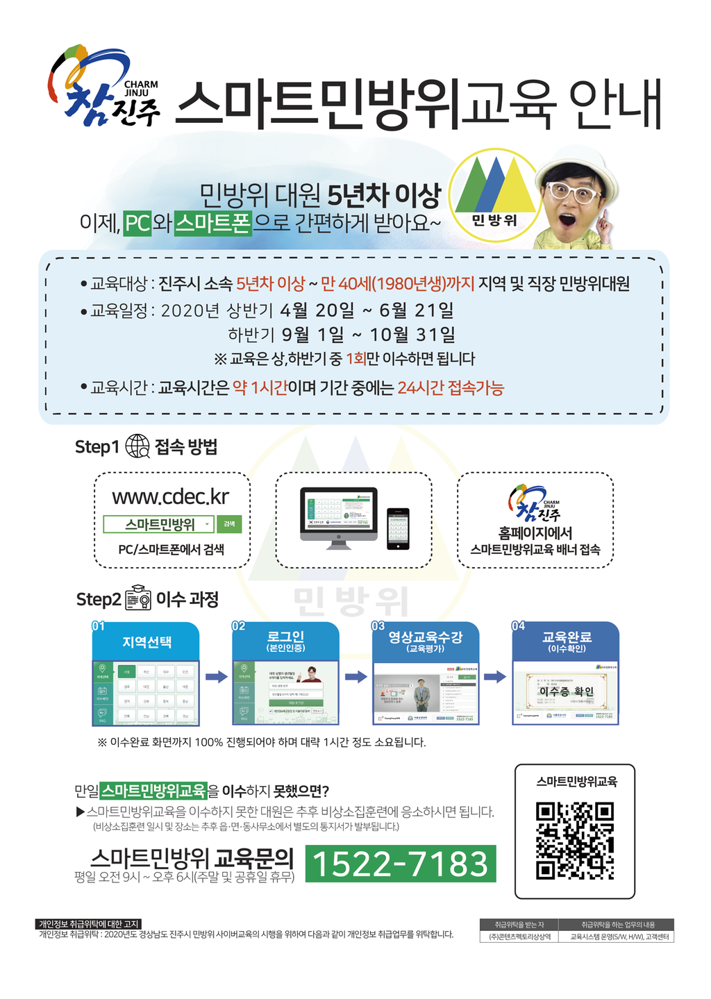 진주시, 민방위 비상소집훈련 사이버교육으로 대체 추진