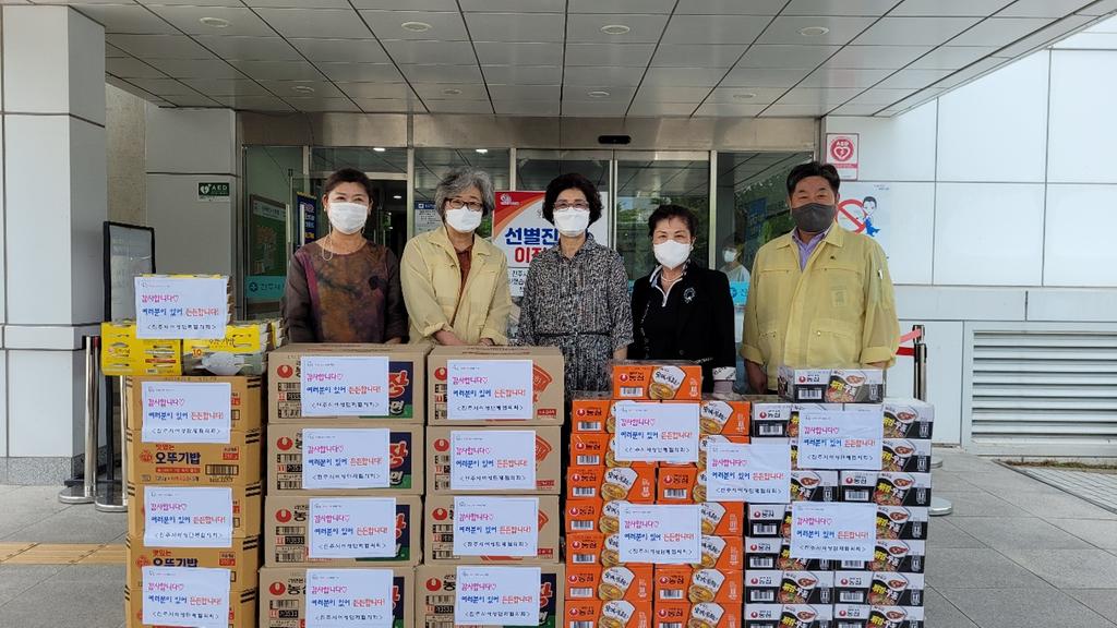 진주시 여성단체협의회 보건소 근무 직원 격려 방문