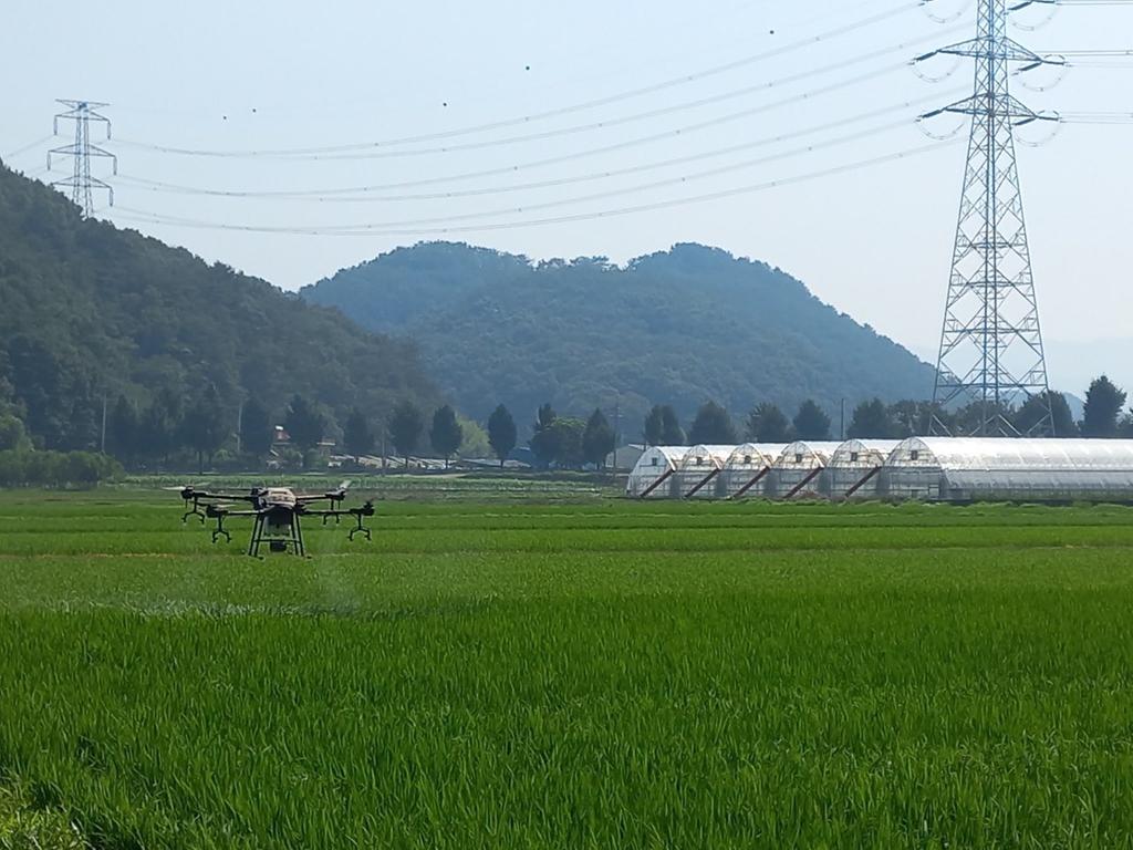 진주시, 벼 병해충 공동방제 실시