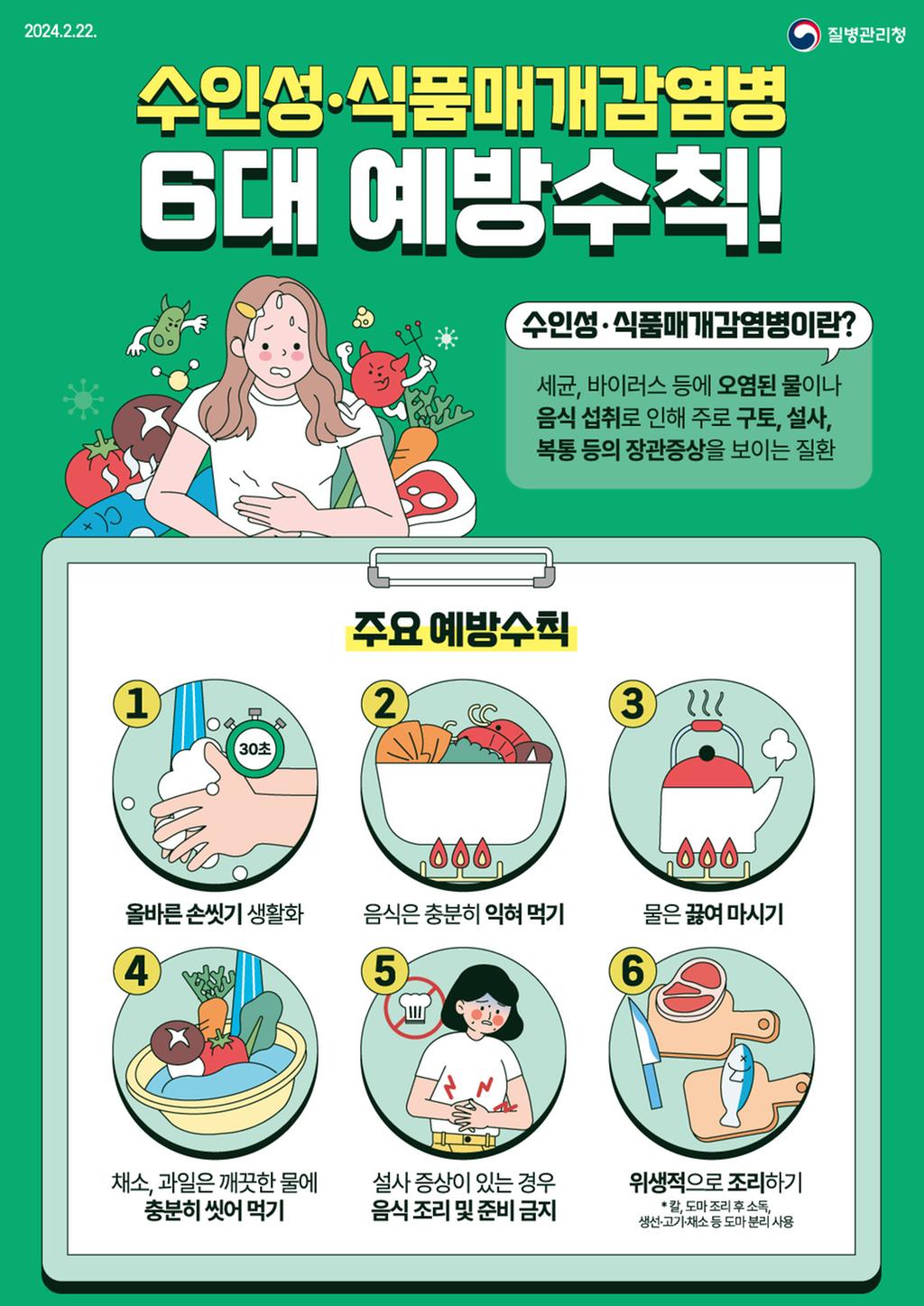 진주시, 수인성·식품매개감염병 예방수칙 준수 당부 