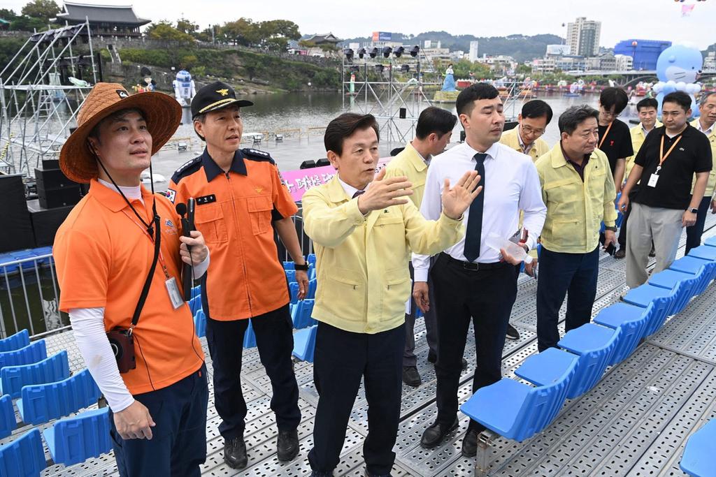 조규일 진주시장, ‘10월 축제’ 현장 점검 