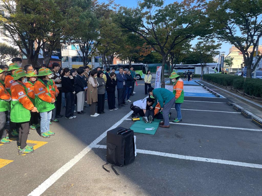 진주시 ‘합동소방⋅민방위대피 훈련’ 실시