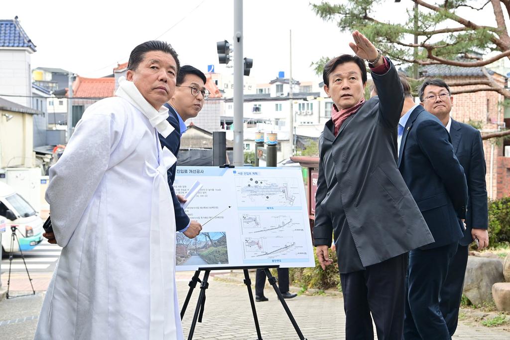 진주시, 진주성 서문 진입로 개선공사 착수