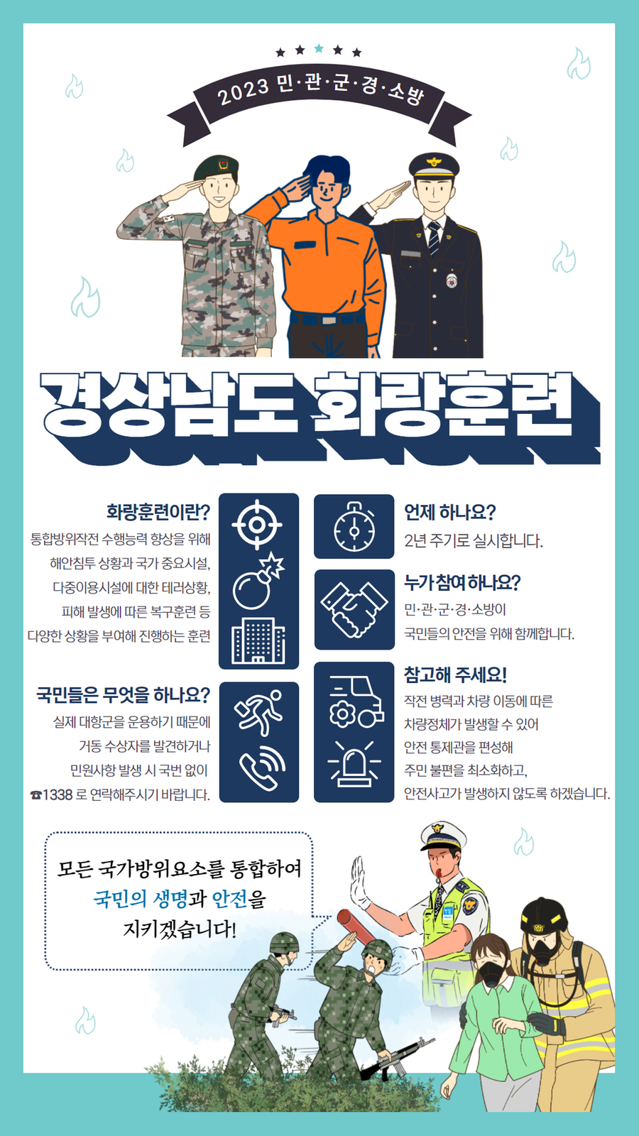 화랑훈련 포스터