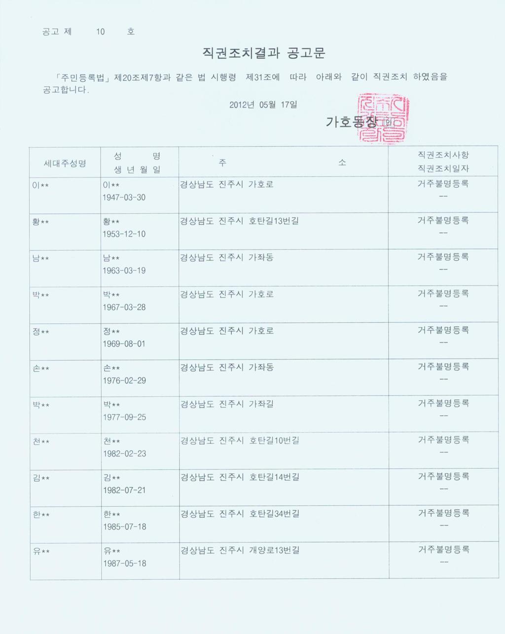 공고문