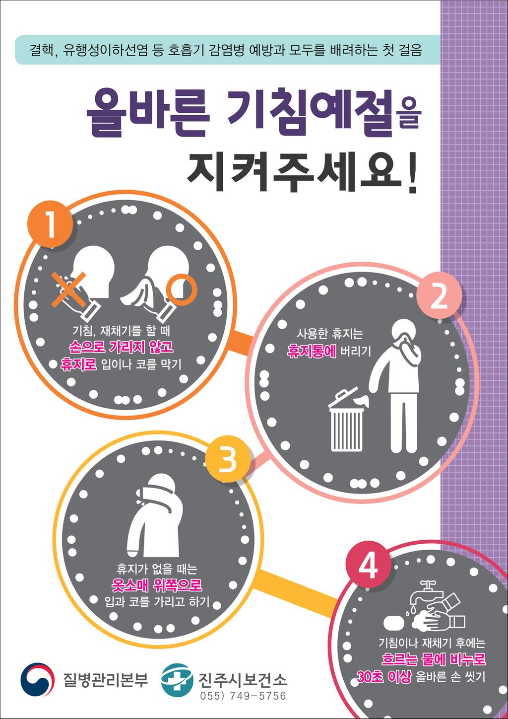 기침예절포스터