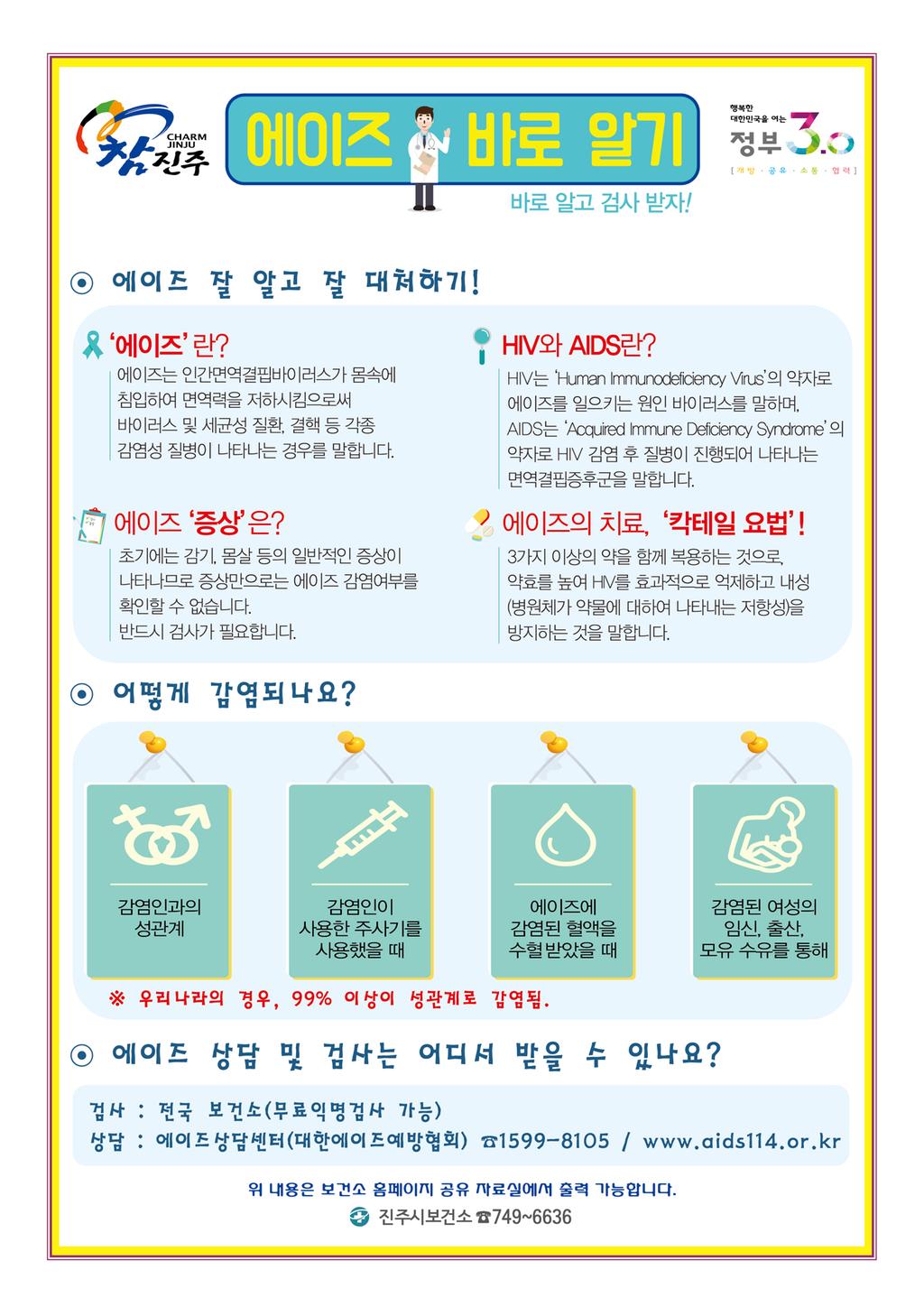 에이즈 바로알기 홍보