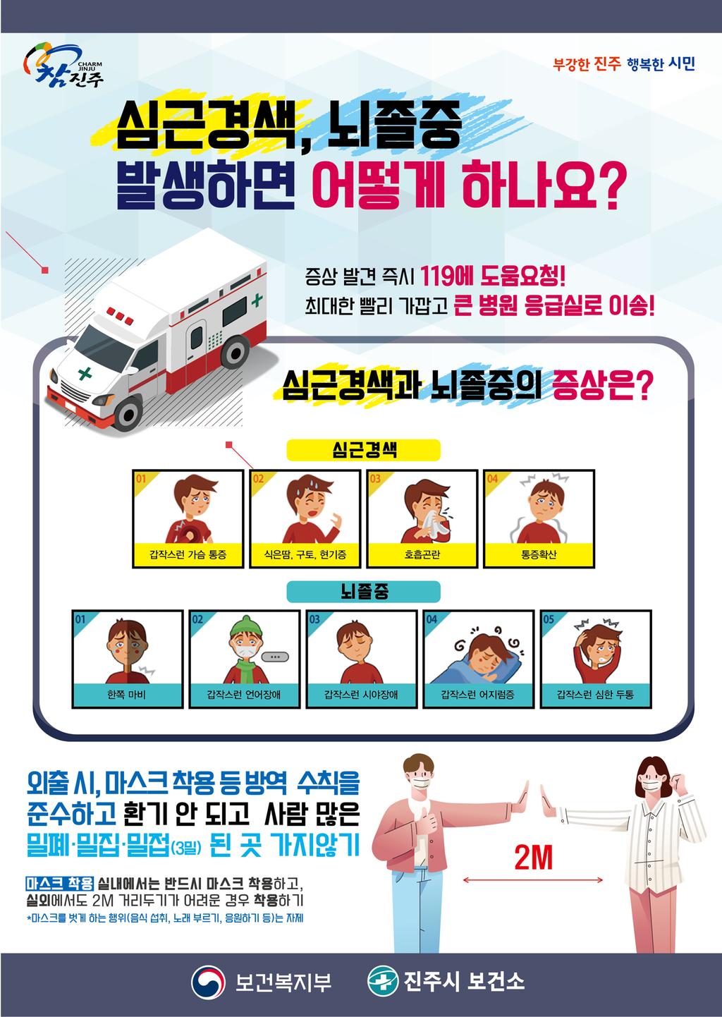 9월 건강길라잡이(심뇌혈관질환 예방, 마스크 착용)