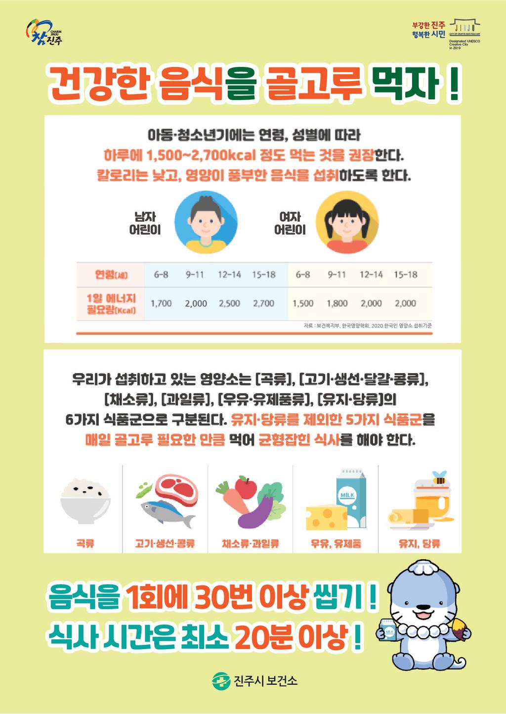 8월 어린이 건강길라잡이(영양)