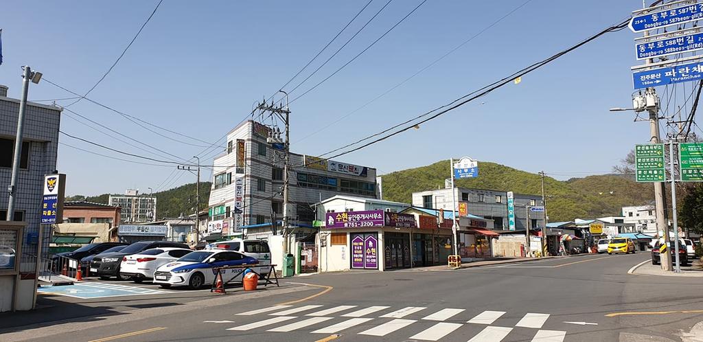 문산읍파출소 사거리 전경 