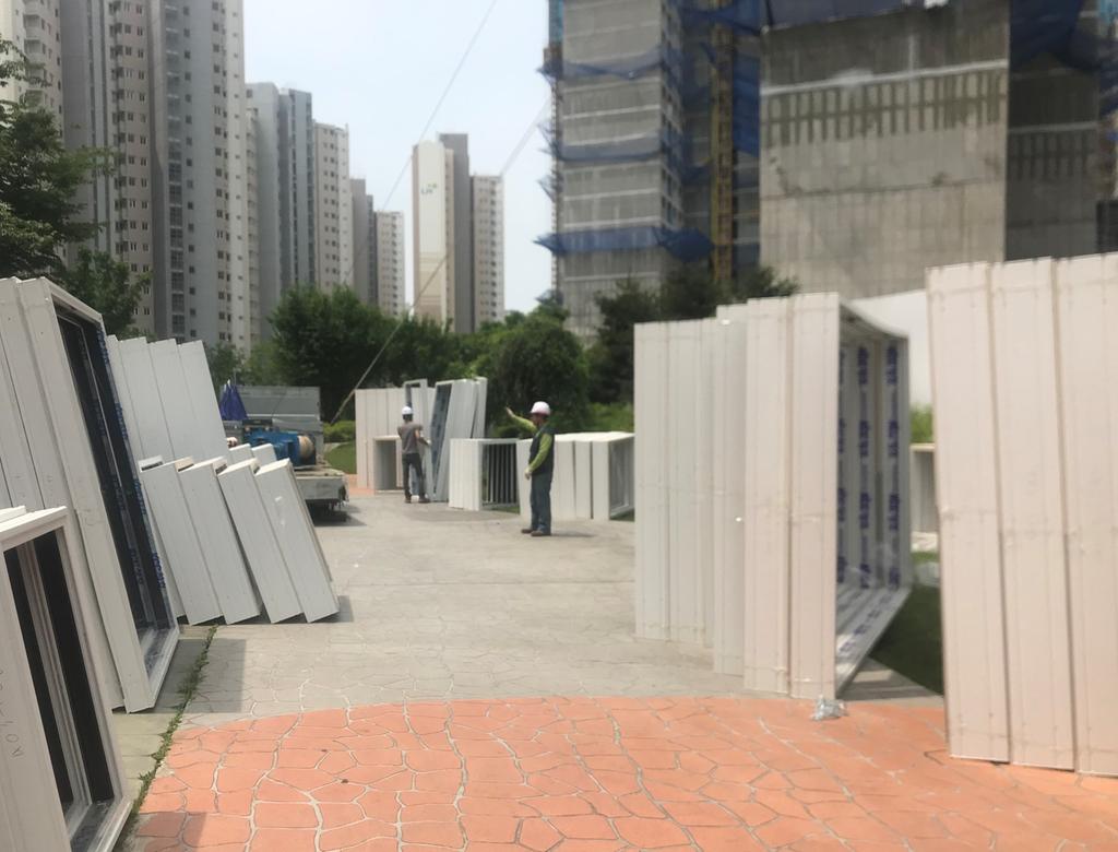 6월6일 오전 11시 현재 공사 중인 현장