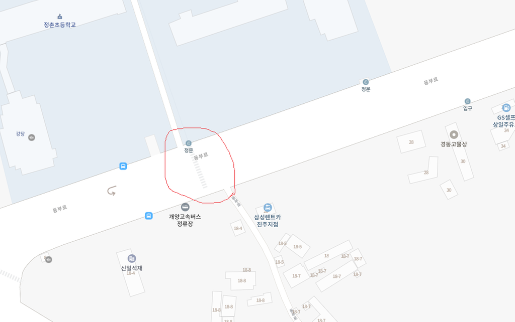 위험한 지점 위치