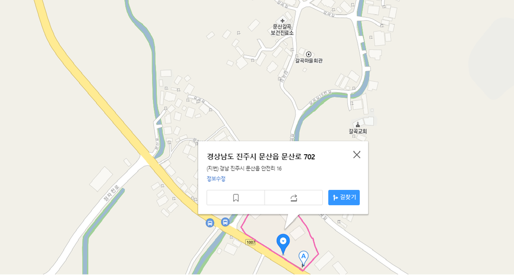 해당 위치 지도