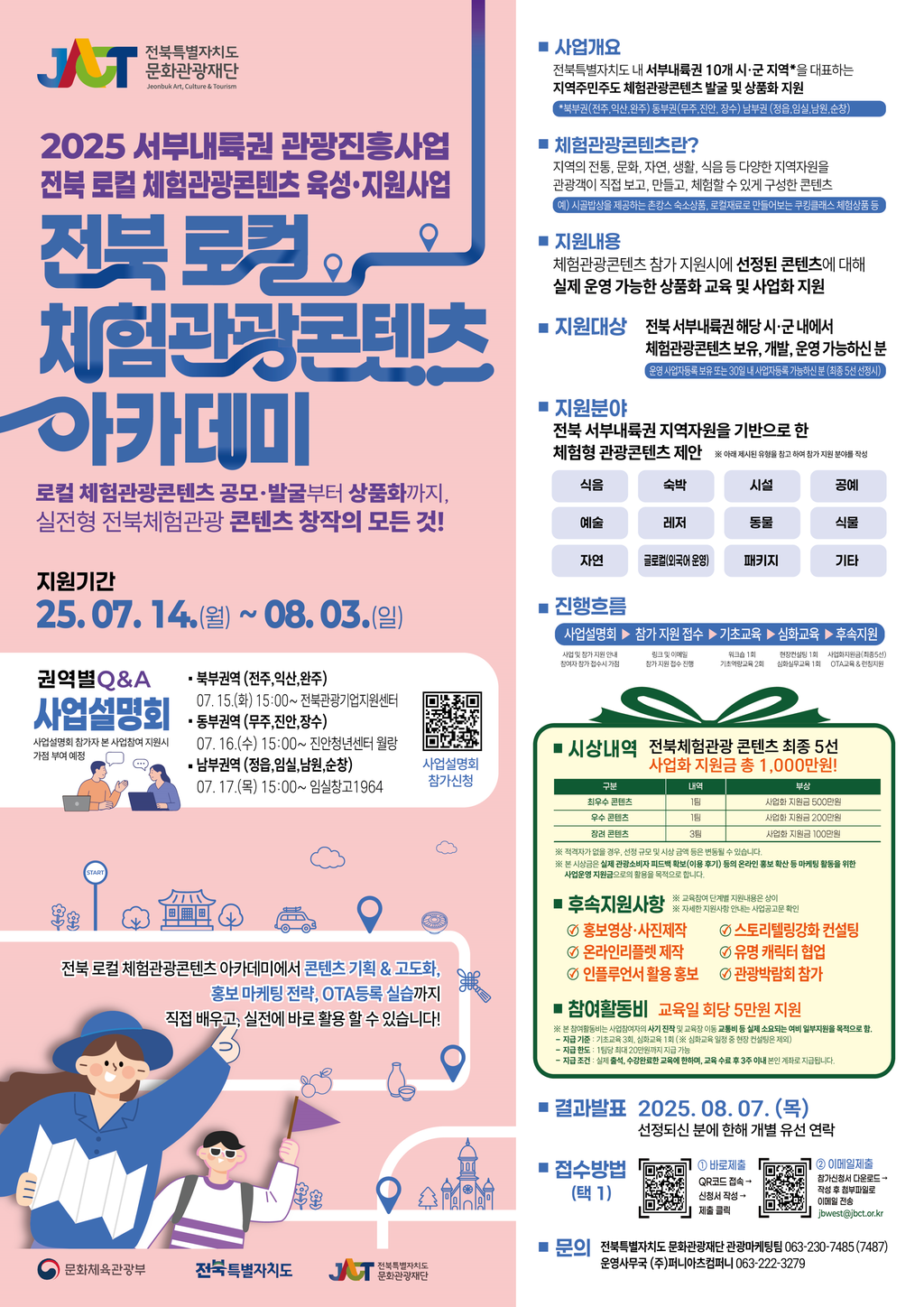 전북 로컬 체험관광콘텐츠 아카데미 포스터