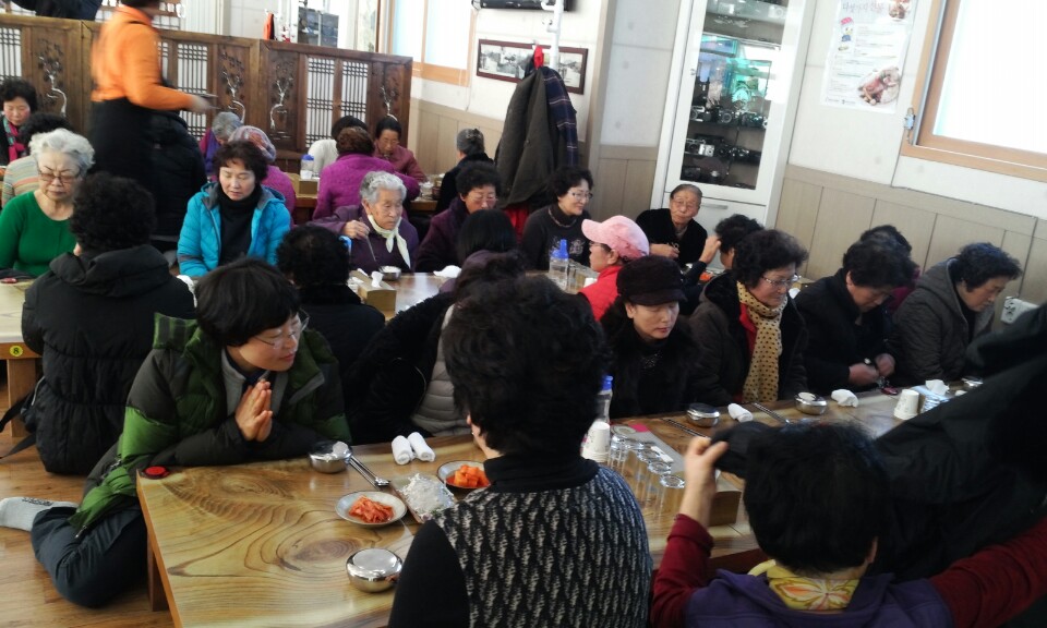  독거노인 목욕봉사 활동 전경