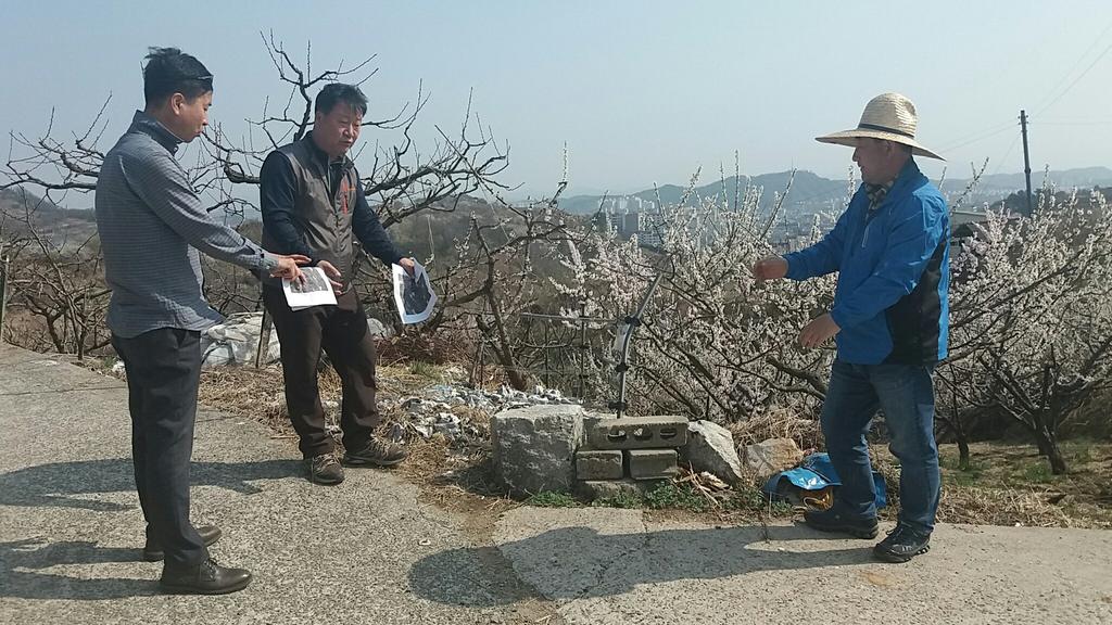 대룡골 둘레길 표지판 현장 점검