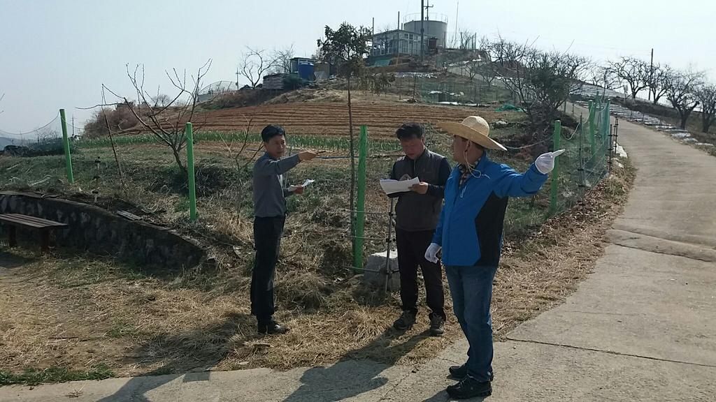 대룡골 둘레길 표지판 현장 점검
