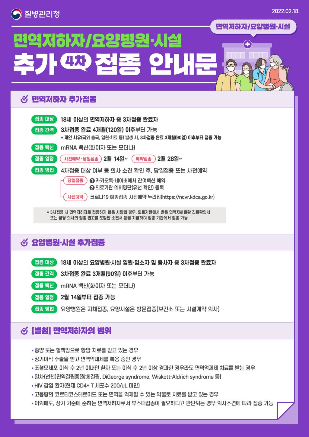 추가접종 안내문