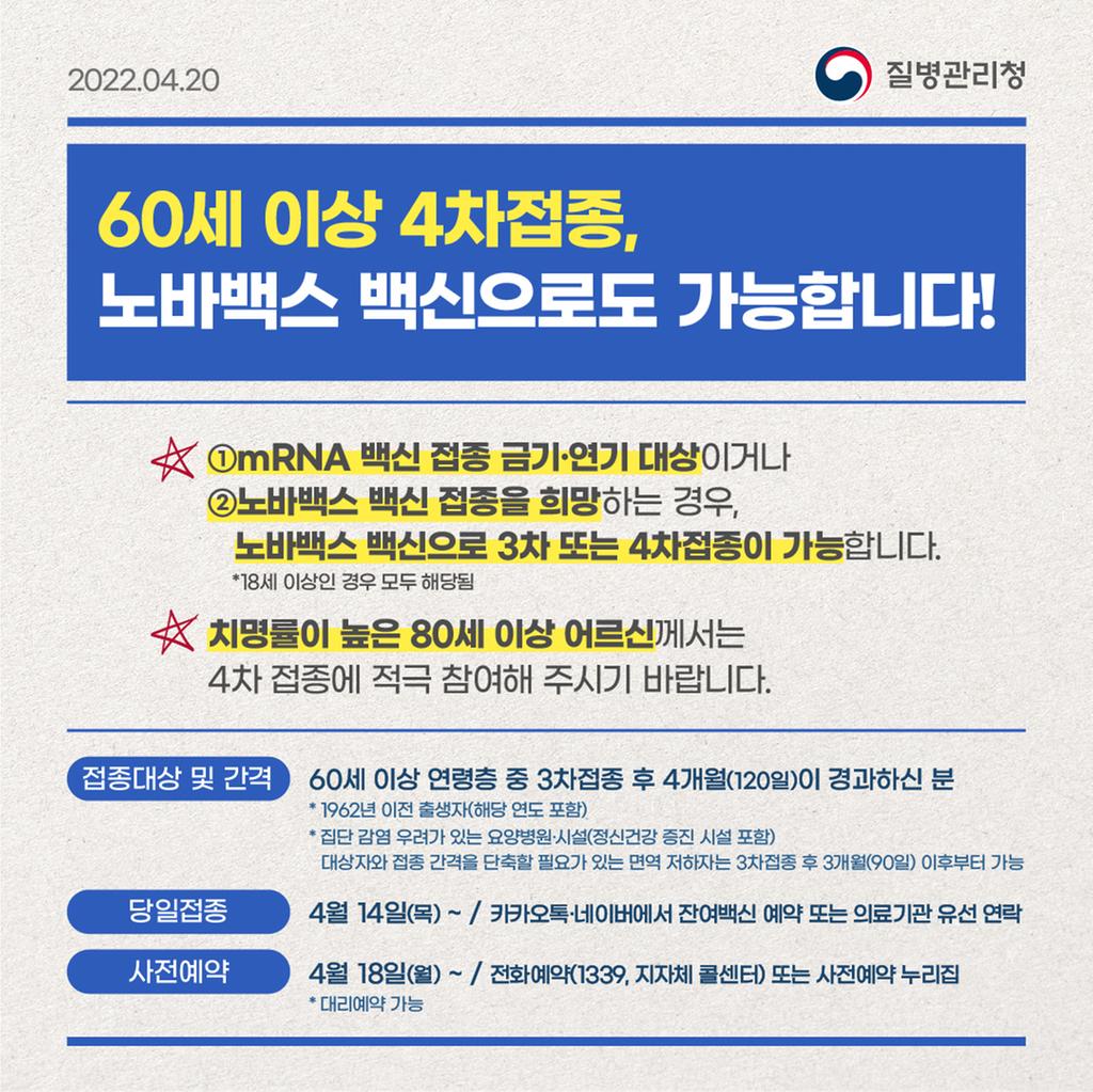 노바백스 백신 활용기준 변경