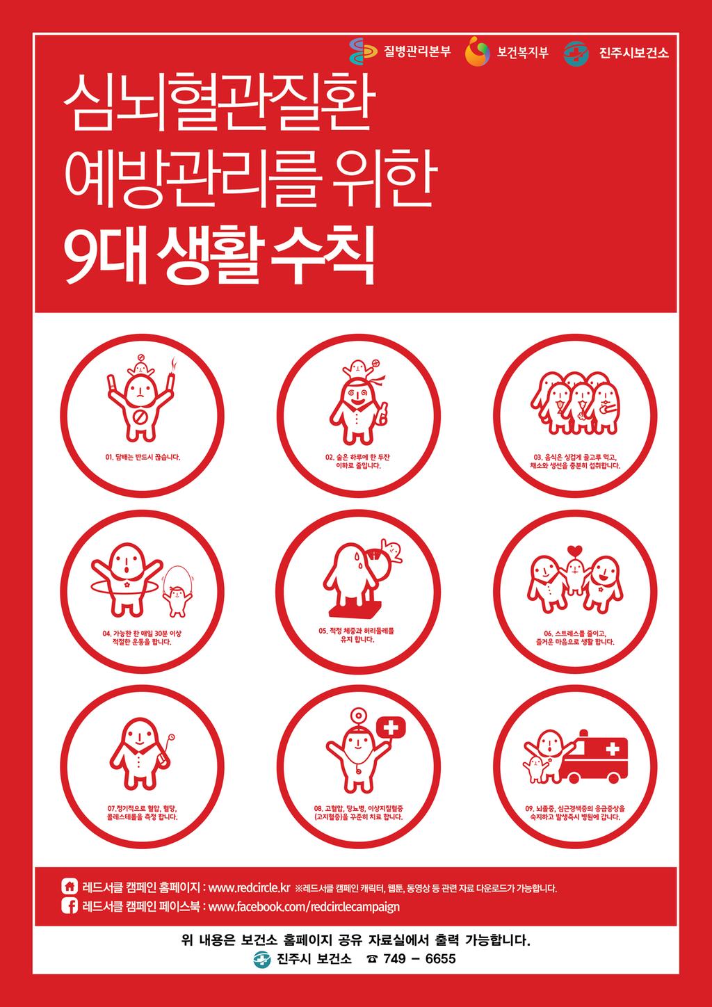 심뇌혈관질환 예방관리를 위한 9대생활수칙