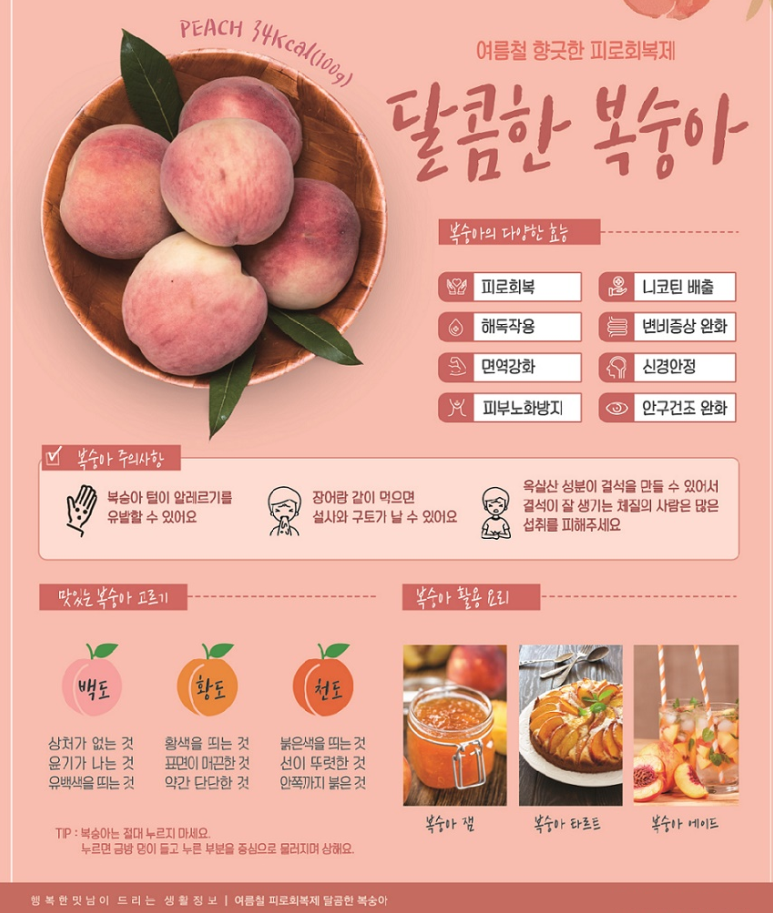 복수아 영양자료