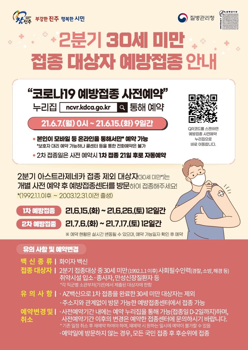 2분기 AZ 접종제외대상자(30세미만) 예방접종 안내문