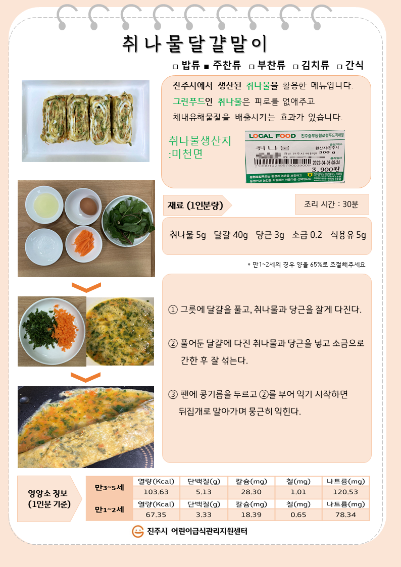 영유아 식단