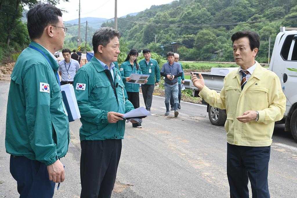 진주시 집중호우 피해 신속한 복구 총력 대응 중