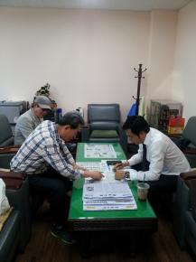 어르신 사랑방 상담 광경