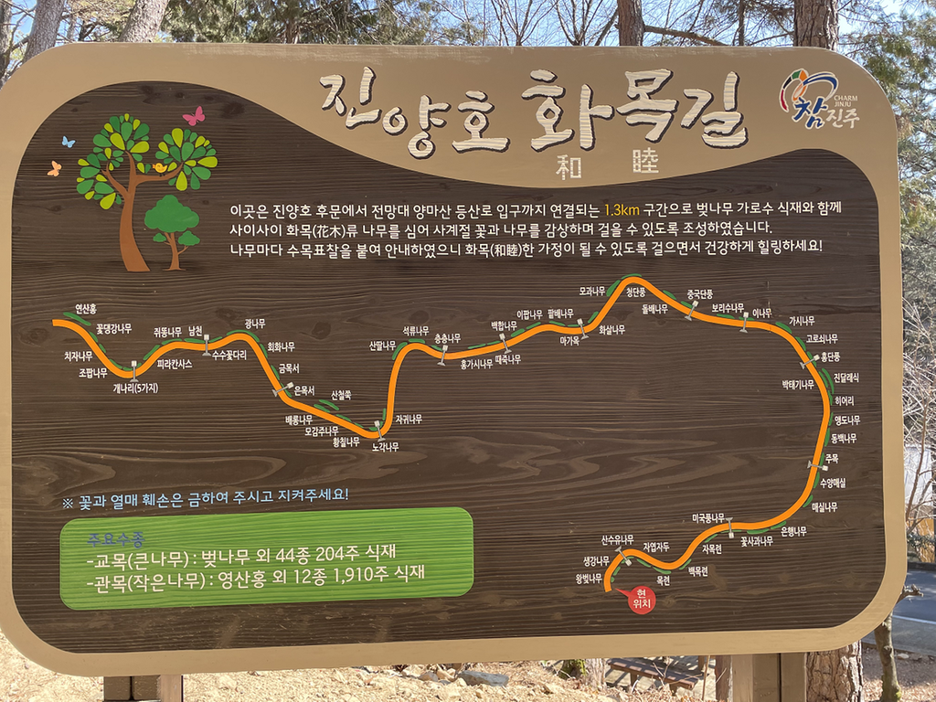 화목길 안내도